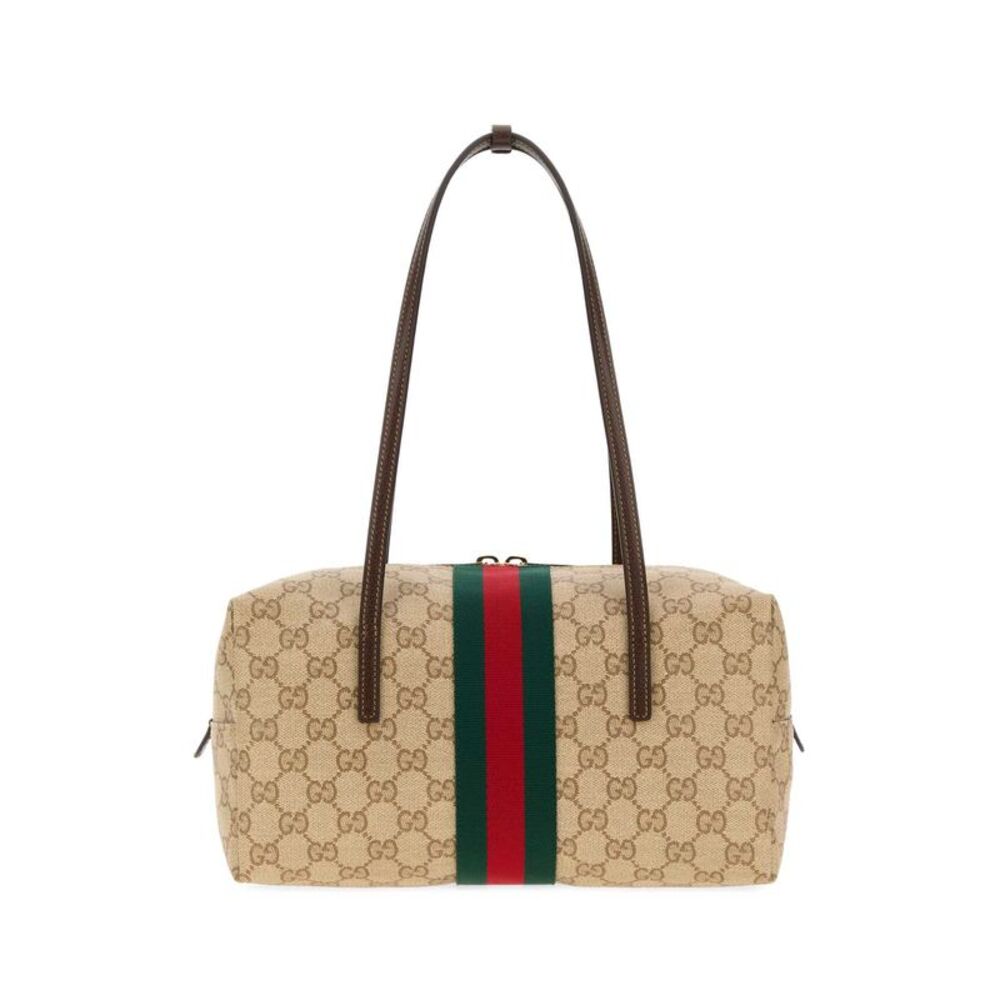 Gucci Women Gg Canvas Medium Gucci Melrose Shoulder Bag